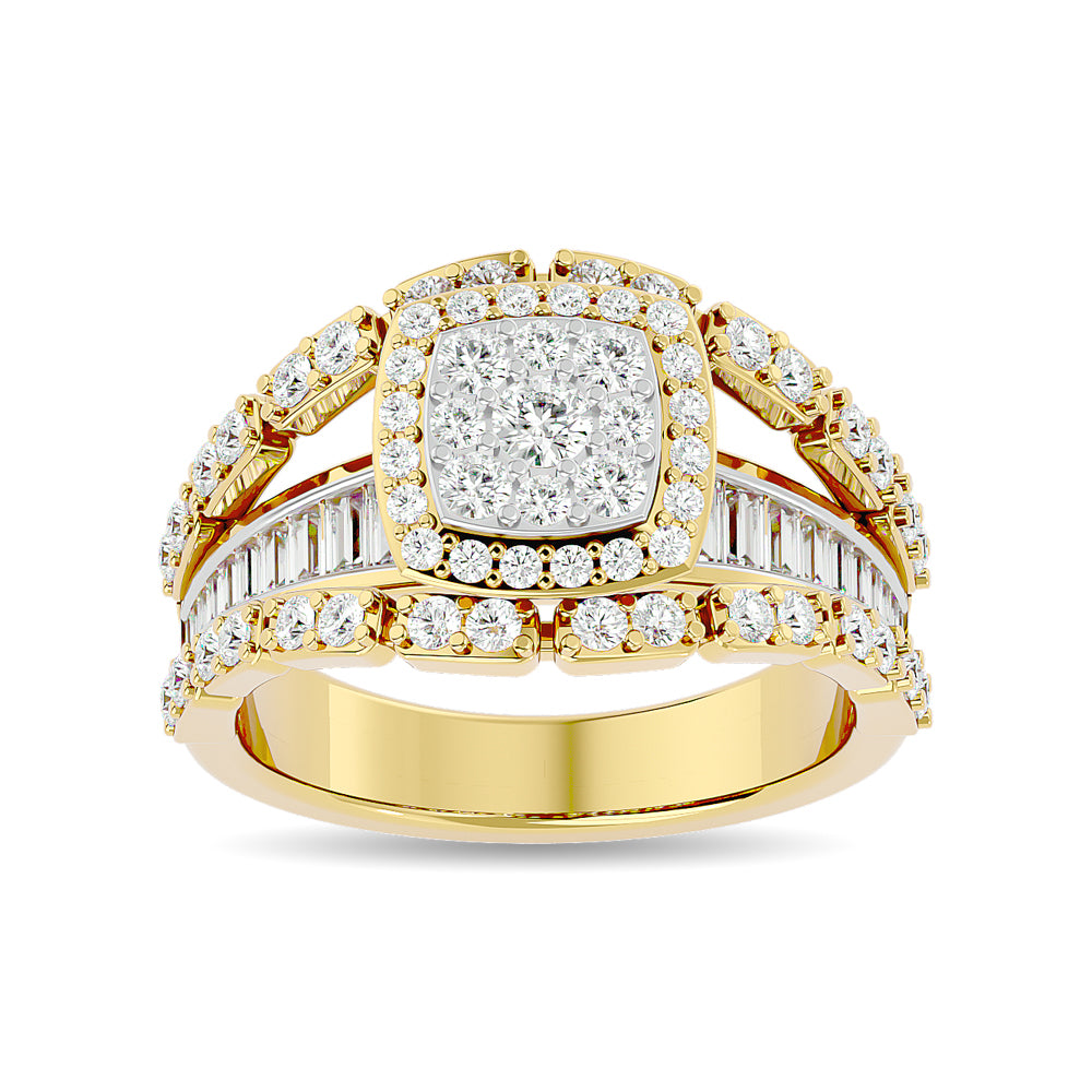 Diamond 1 1/2 Ct.Tw. Engagement Ring In 14K Yellow Gold