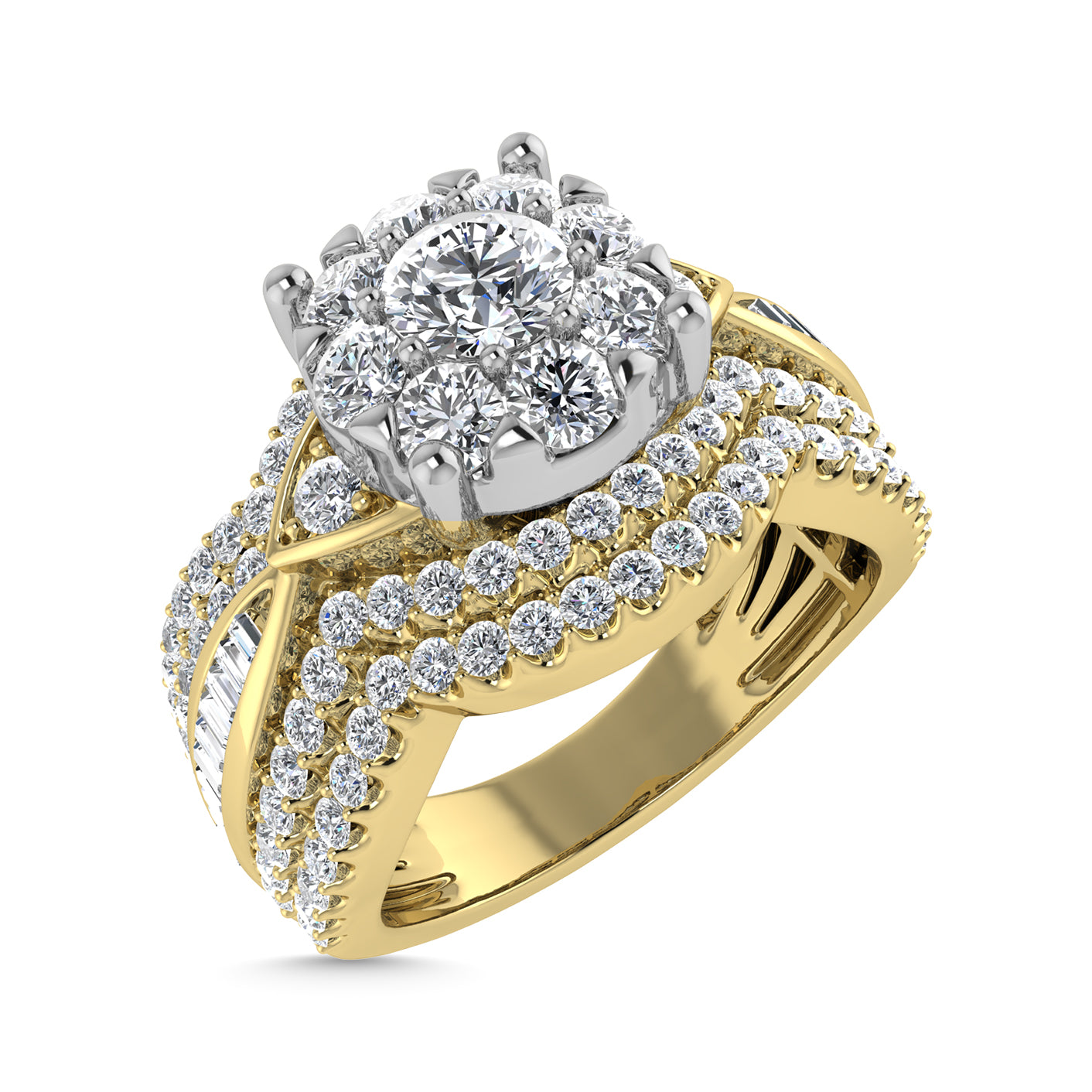 Diamond 1 1/2 Ct.Tw. Engagement Ring in 14K Yellow Gold