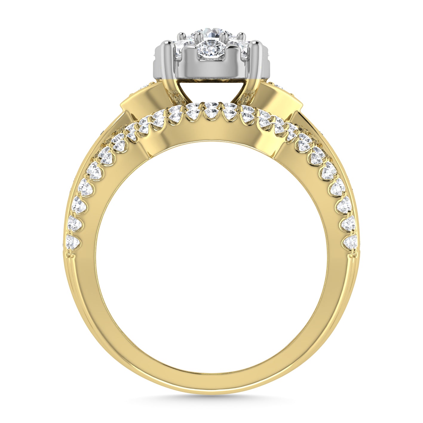 Diamond 1 1/2 Ct.Tw. Engagement Ring in 14K Yellow Gold