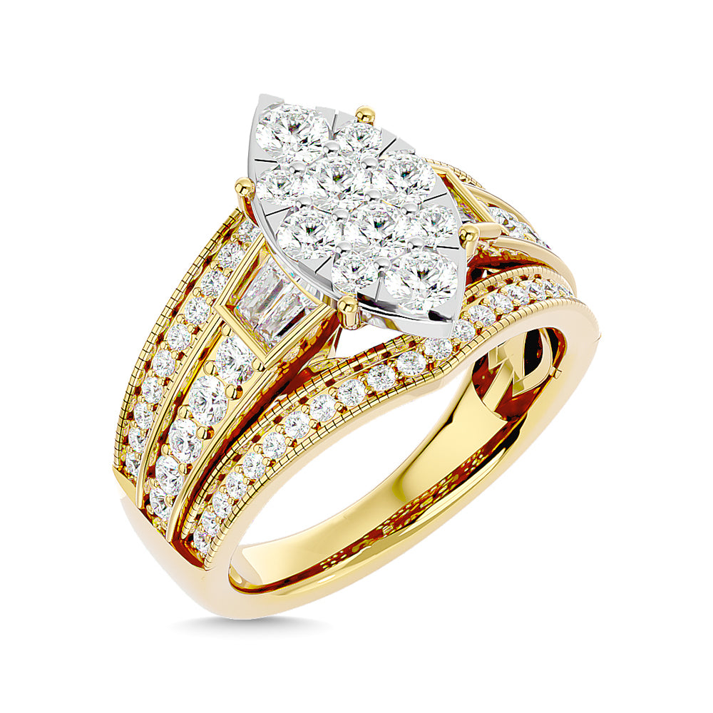 Diamond 1 1/2 Ct.Tw. Engagement Ring in 14K Yellow Gold