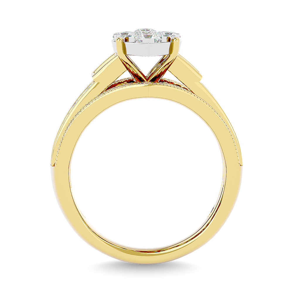 Diamond 1 1/2 Ct.Tw. Engagement Ring in 14K Yellow Gold