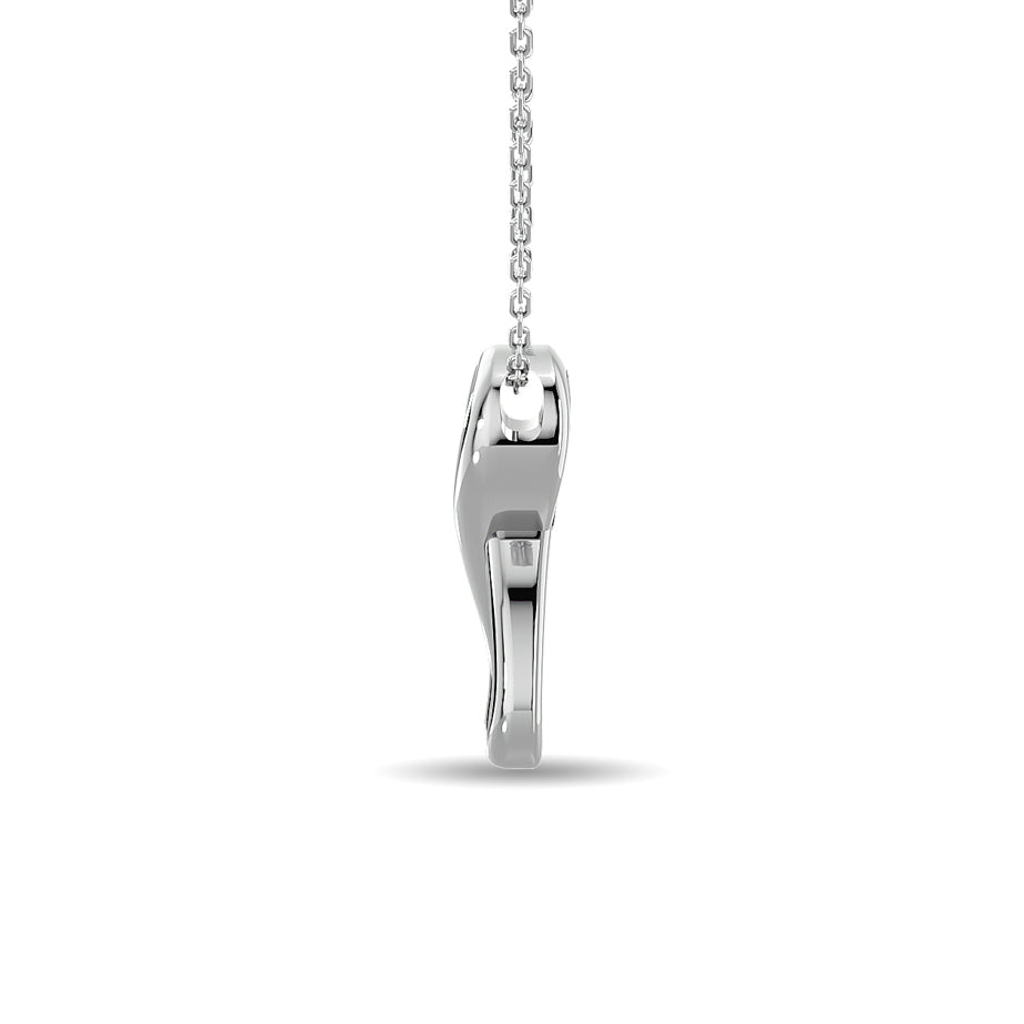 Diamond Fashion Pendant 1/10 Ct Tw In 10K White Gold