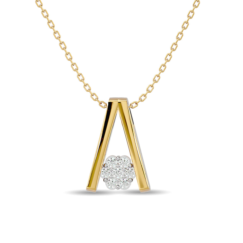 Diamond Fashion Pendant 1/10 Ct Tw In 10K Yellow Gold