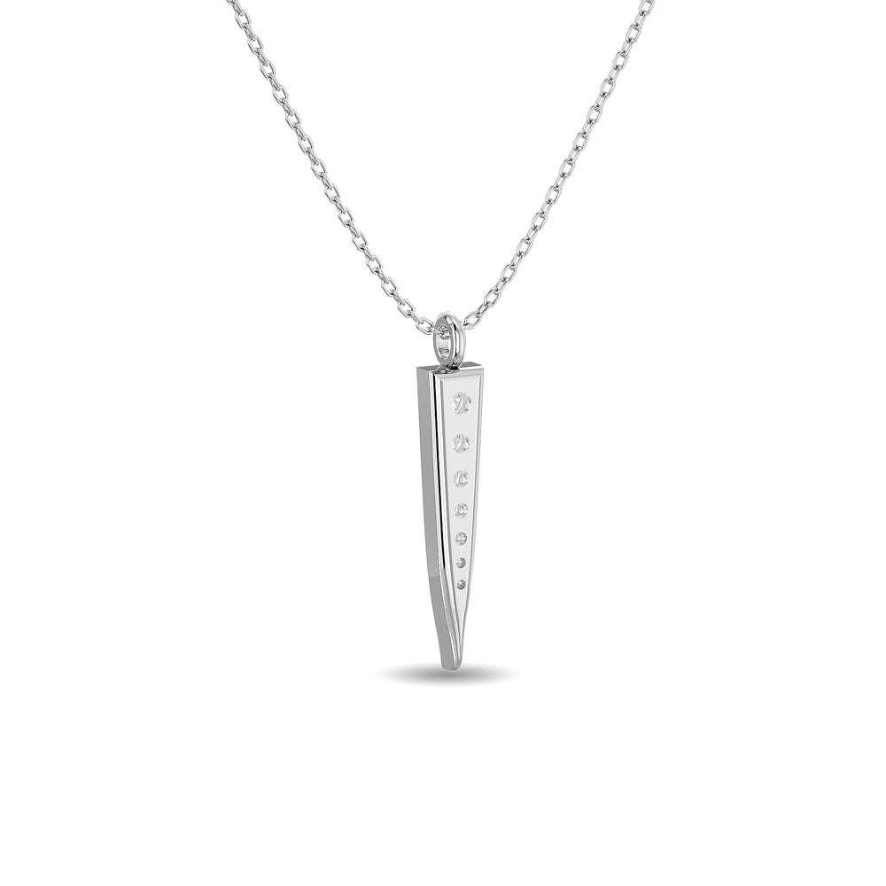 Diamond Fashion Pendant 1/6 ct tw in 10K White Gold