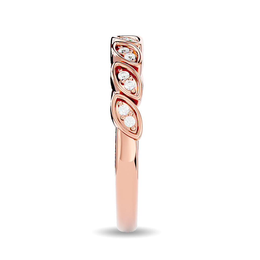 Diamond 1/10 Ct Tw Stackable Ring In 14K Rose Gold