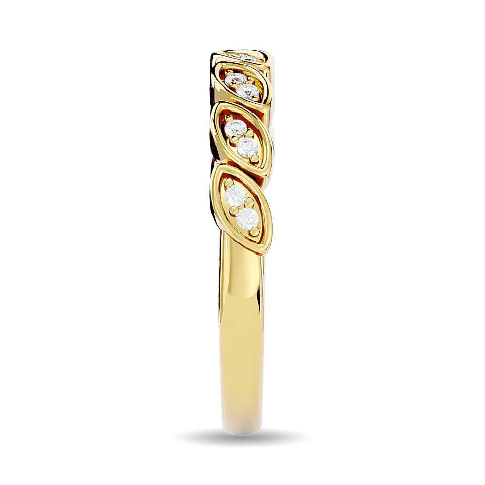 Diamond 1/10 Ct Tw Stackable Ring In 14K Yellow Gold