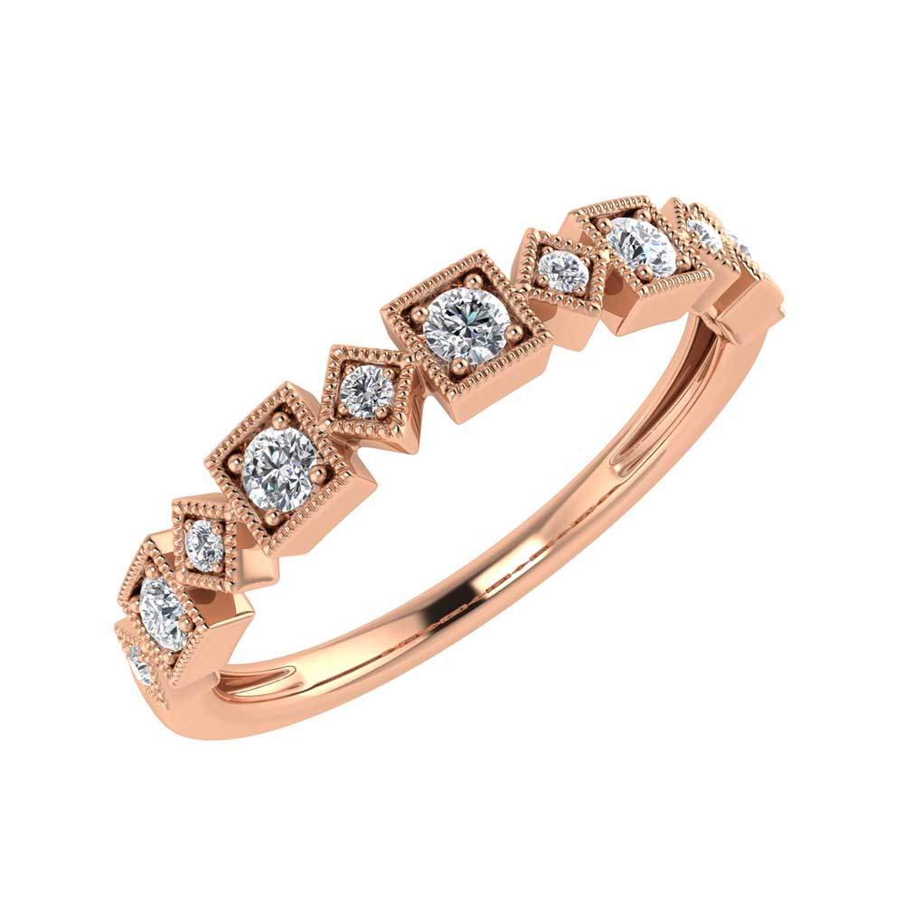 Diamond 1/8 ct tw Stackable Ring in 14K Rose Gold