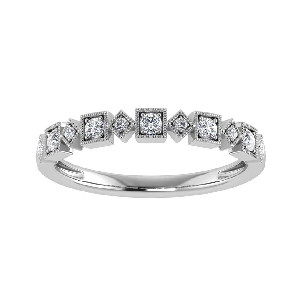 Diamond 1/8 ct tw Stackable Ring in 14K White Gold