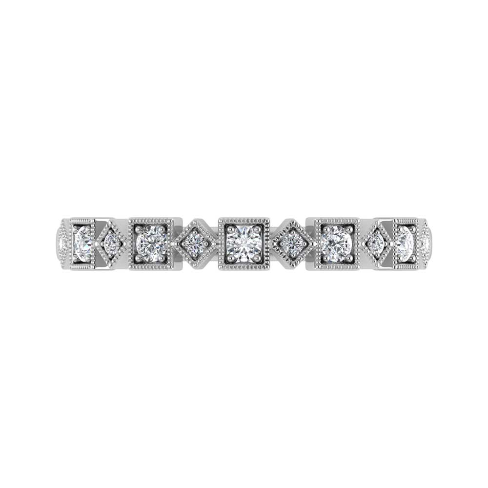 Diamond 1/8 ct tw Stackable Ring in 14K White Gold