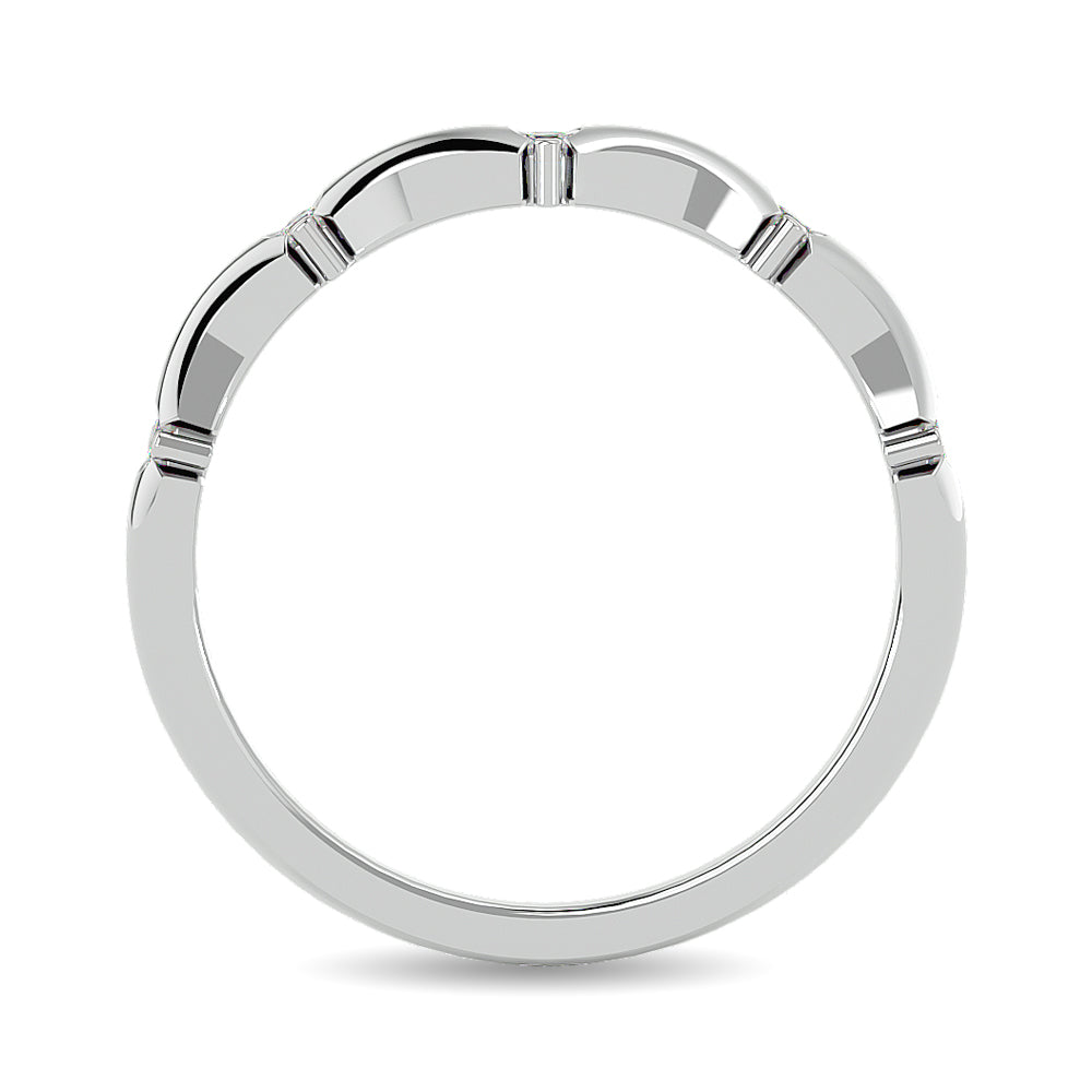 Diamond 1/8 Ct Tw Stackable Ring In 14K White Gold
