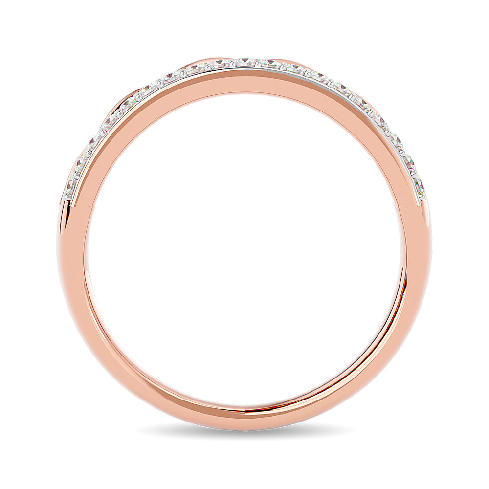 Diamond 1/8 Ct Tw Stackable Ring In 14K Rose Gold