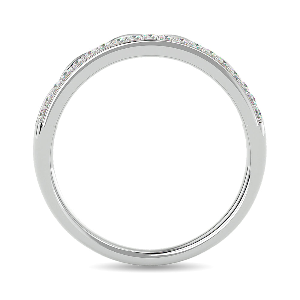 Diamond 1/8 Ct Tw Stackable Ring In 14K White Gold