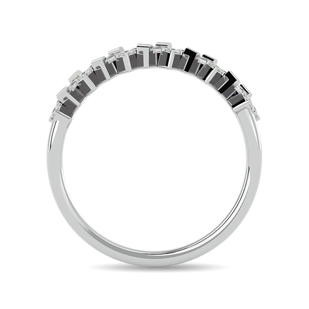 Diamond 1/5 Ct Tw Stackable Ring In 14K White Gold
