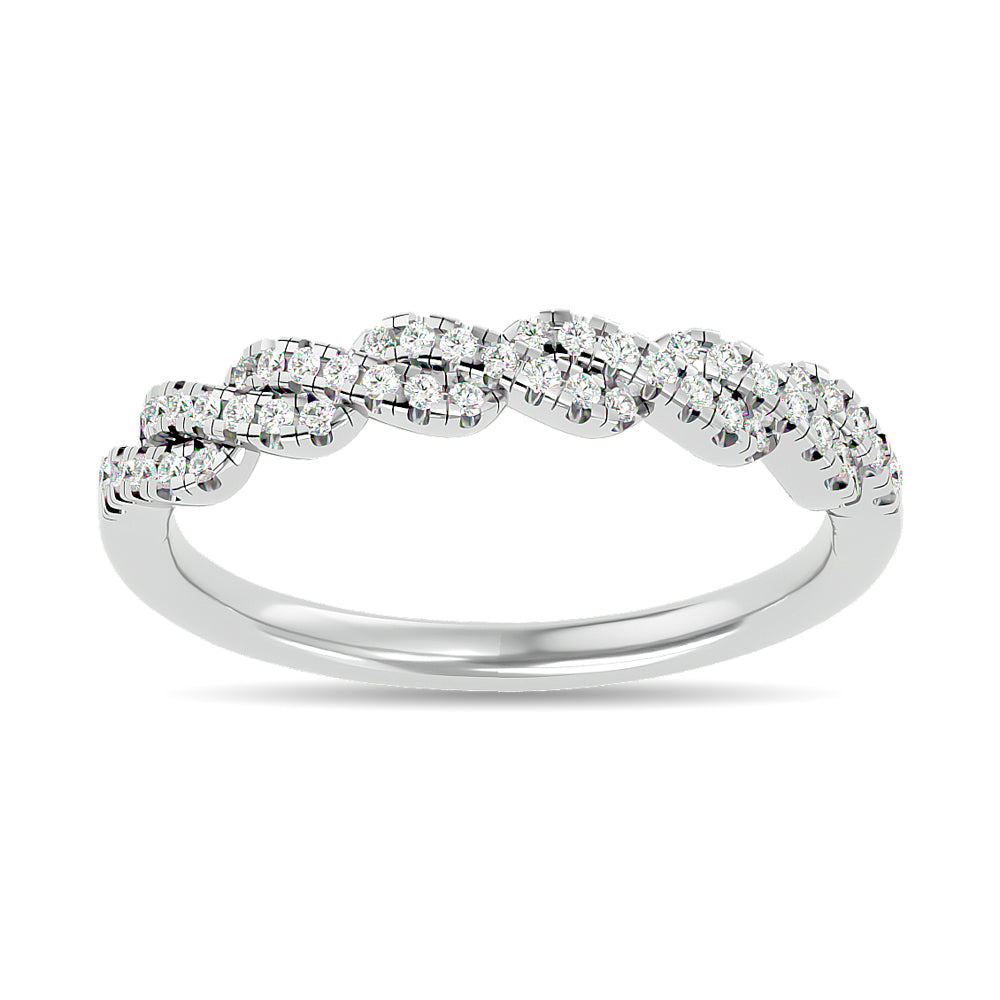 Diamond 1/5 Ct Tw Stackable Ring In 14K White Gold