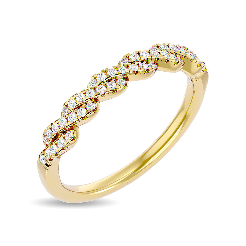 Diamond 1/6 Ct Tw Stackable Ring In 14K Yellow Gold