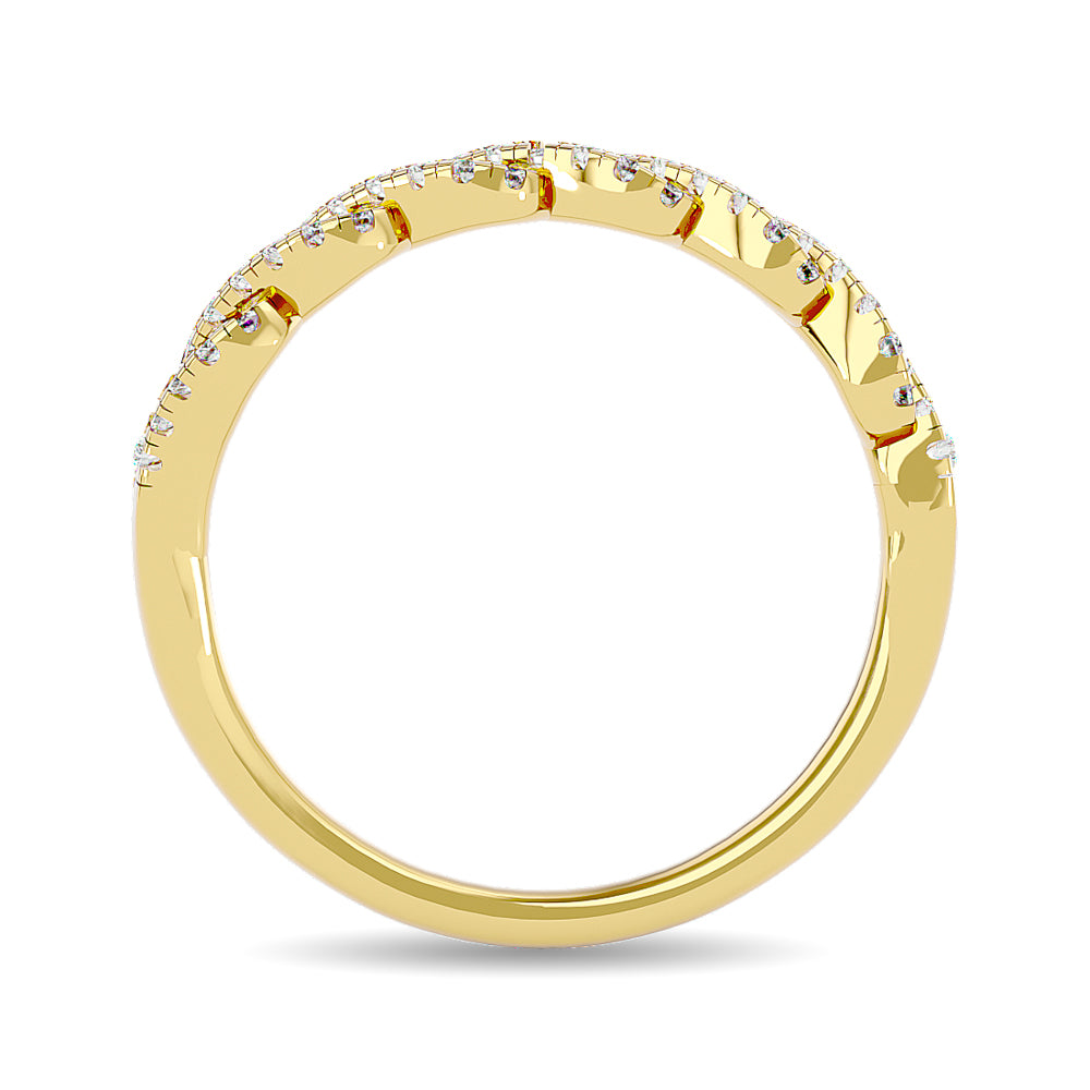 Diamond 1/6 Ct Tw Stackable Ring In 14K Yellow Gold