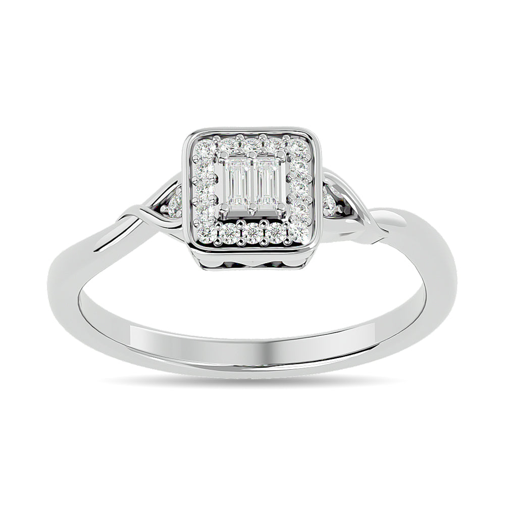 Diamond 1/6 Ct Tw Promise Ring In 10K White Gold