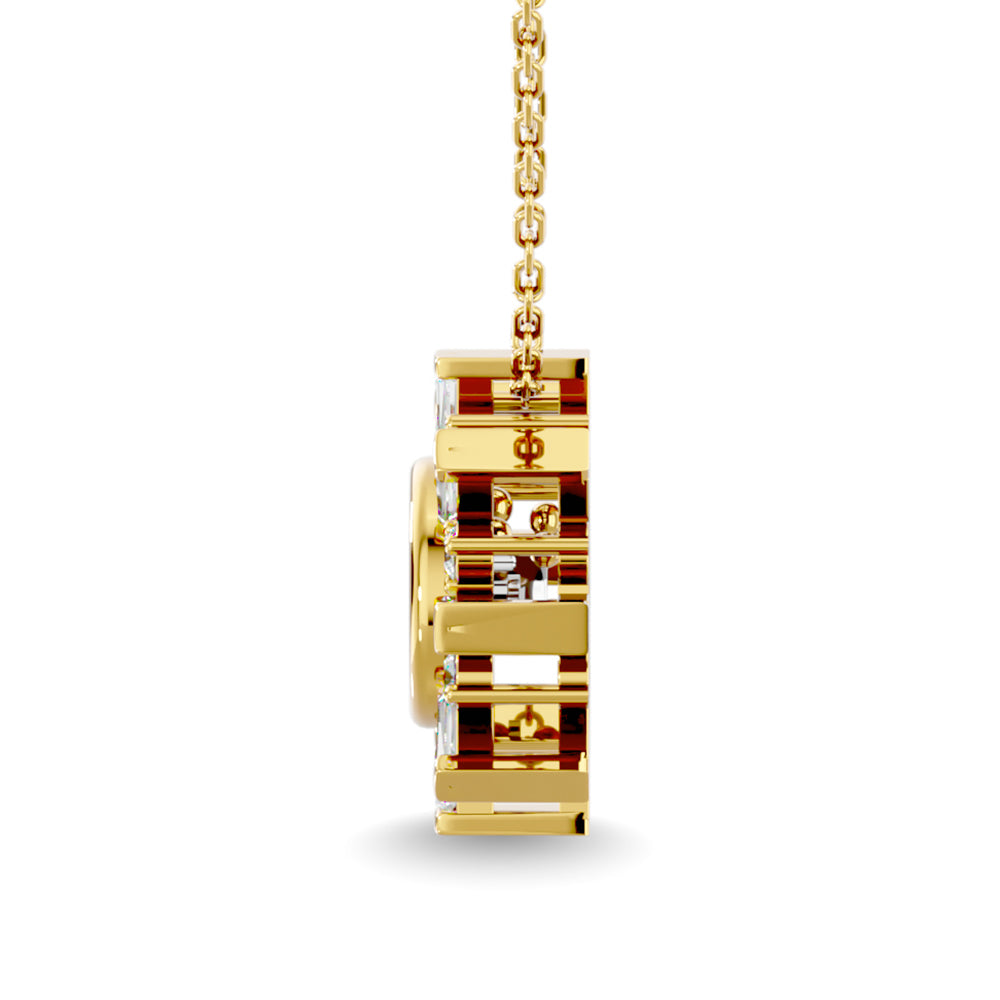 Diamond 1/4 Ct.Tw. Shimmering Pendant in 14K Yellow Gold