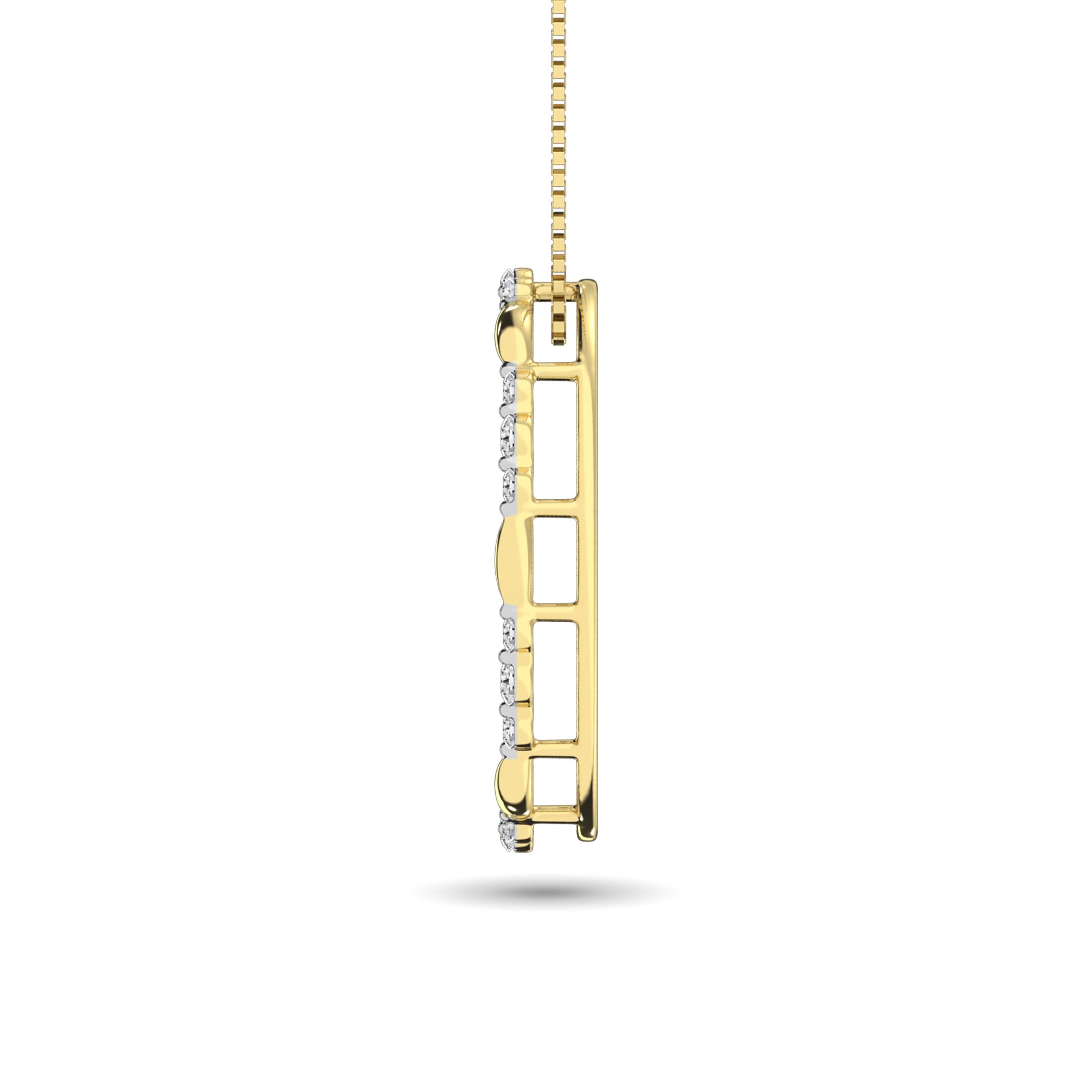 Diamond 1/4 Ct Tw Fashion Pendant In 14K Yellow Gold