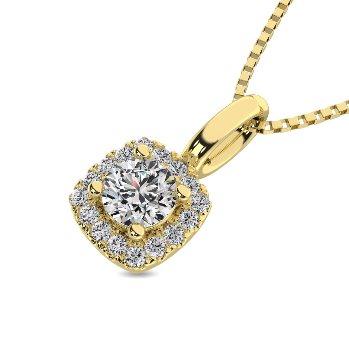 Diamond 1/5 Ct Tw Round Cut Fashion Ring In 10K Yellow Gold