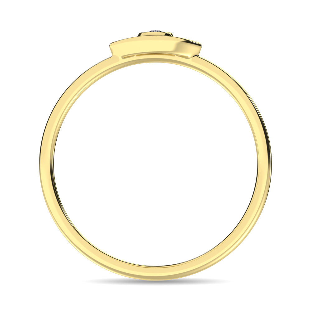 Diamond 1/20 Ct Tw Eye Ring In 10K Yellow Gold