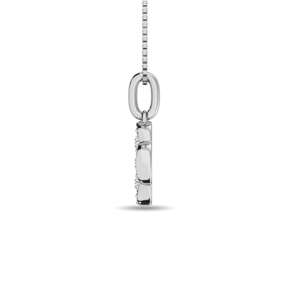 Diamond 1/10 ct tw Fashion Pendant in 10K White Gold
