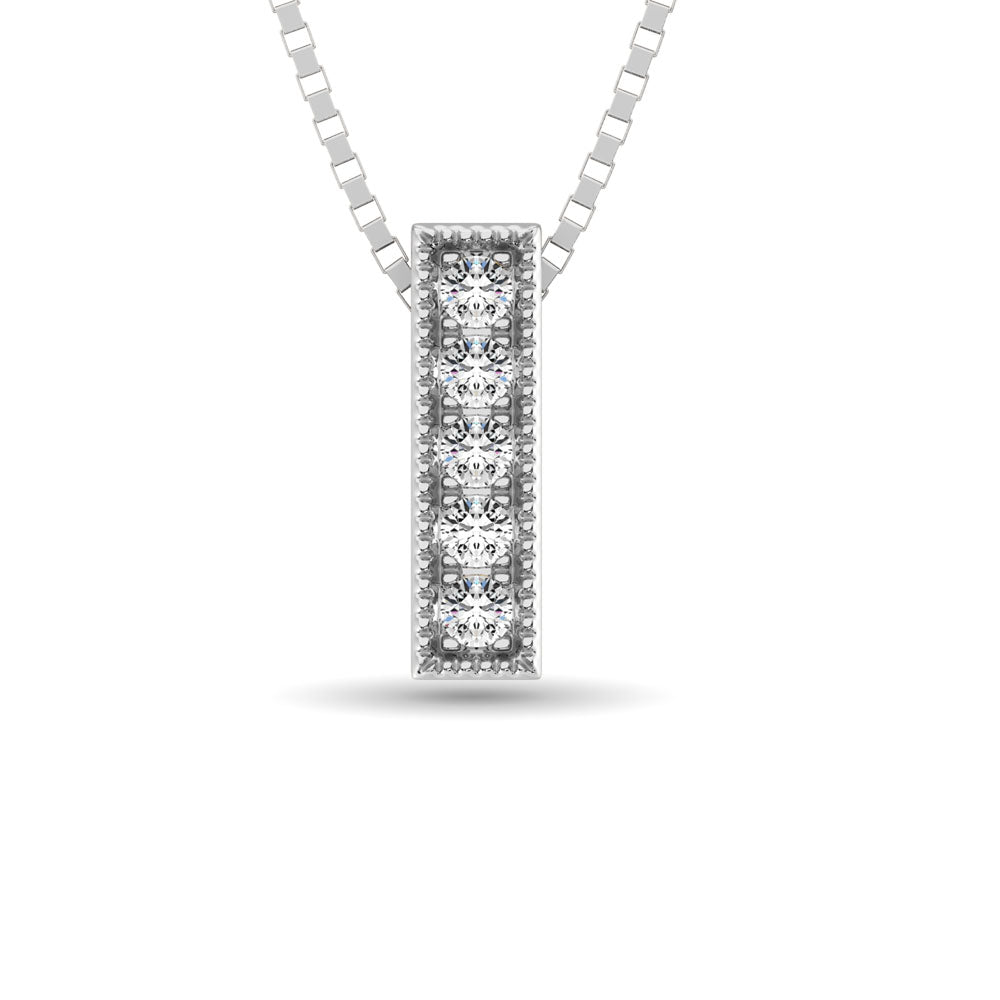 Diamond 1/20 Ct Tw Fashion Pendant In 10K White Gold