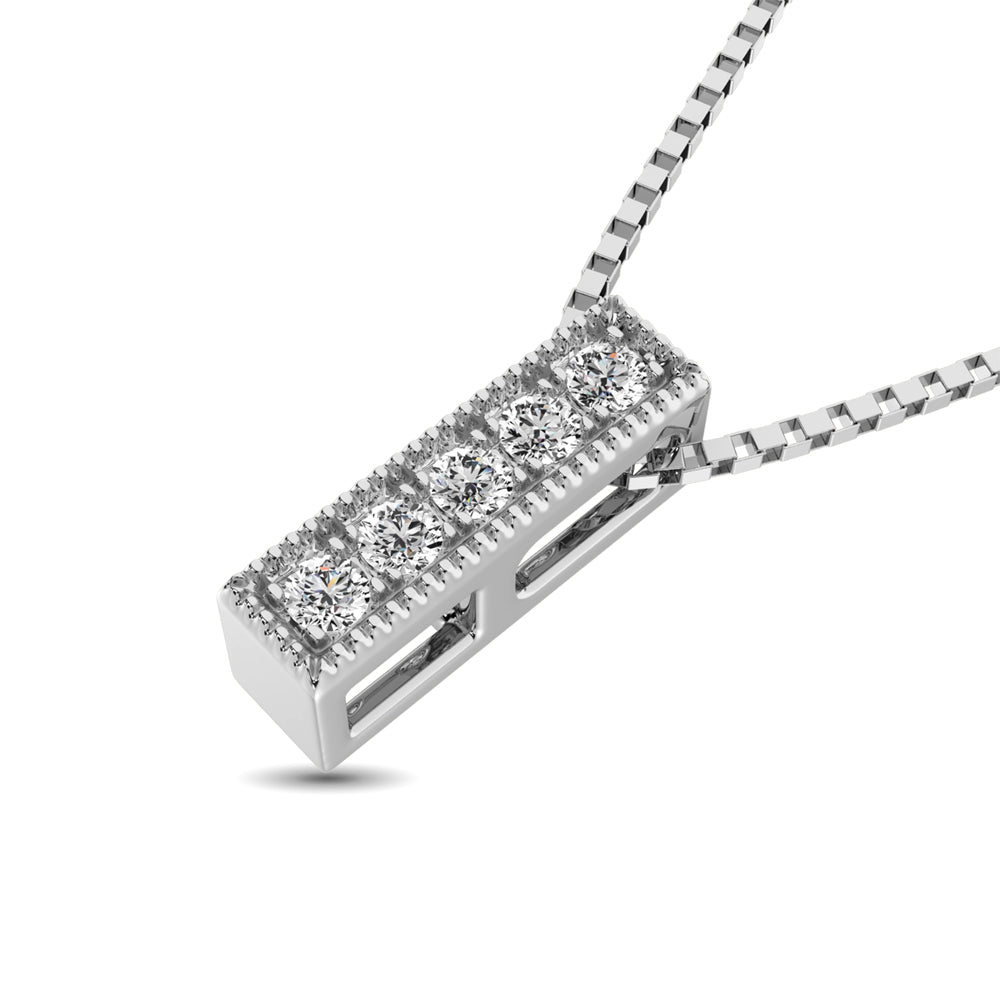 Diamond 1/20 Ct Tw Fashion Pendant In 10K White Gold