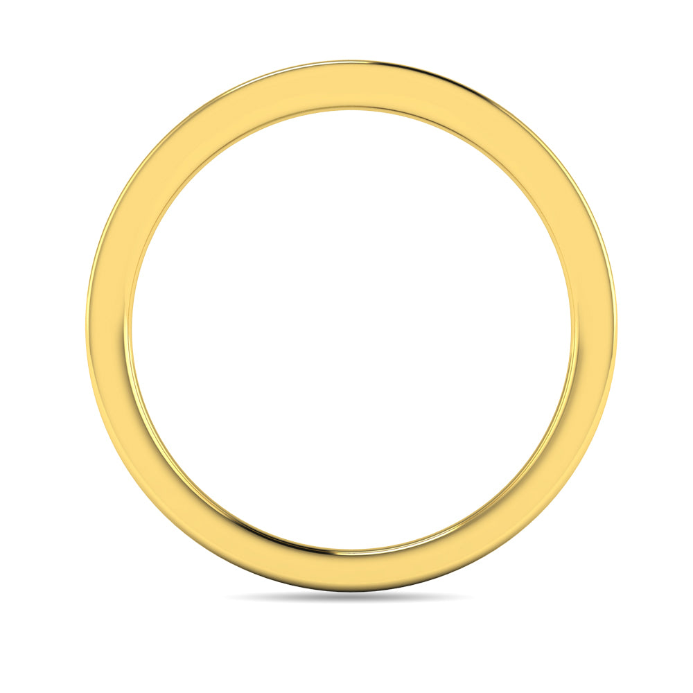 Diamond 1/20 Ct Tw Rount Cut Band In 14K Yellow Gold