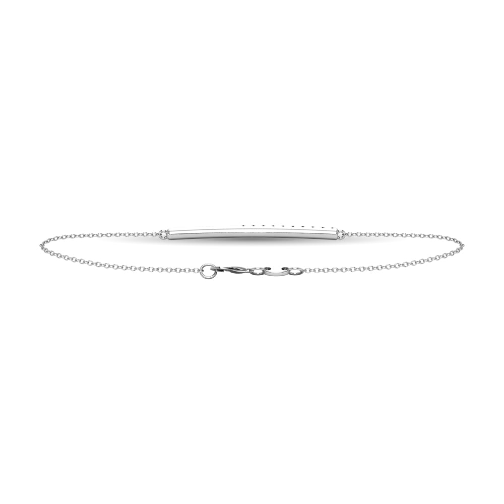 Diamond 1/6 ct tw Diamline Bracelet in 10K White Gold
