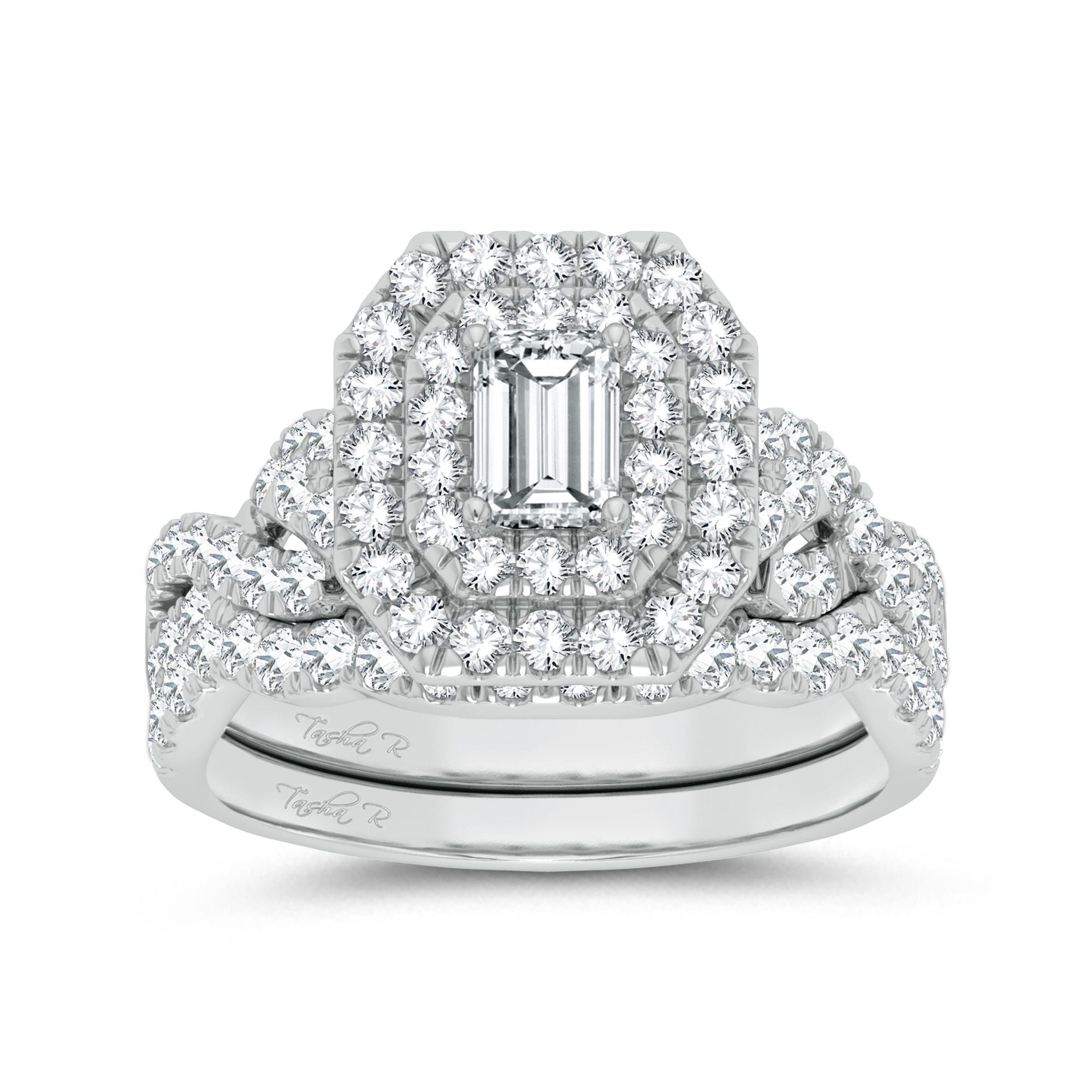 14K White Gold Elegant 2.00Ct Diamond Ring