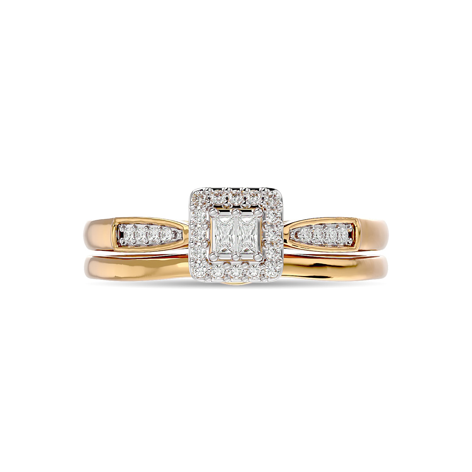Diamond 1/6 Ct Tw Bridal Ring In 10K Yellow Gold