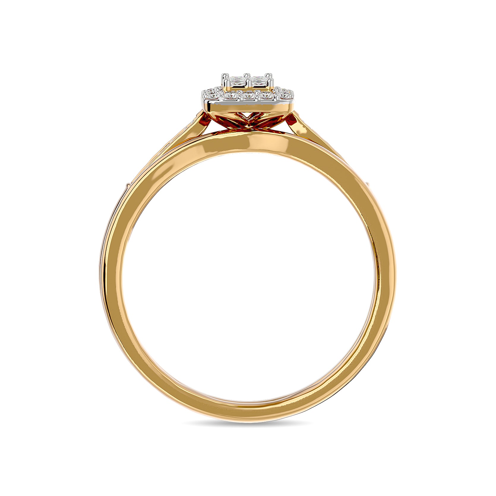 Diamond 1/6 ct tw Bridal Ring in 10K Yellow Gold