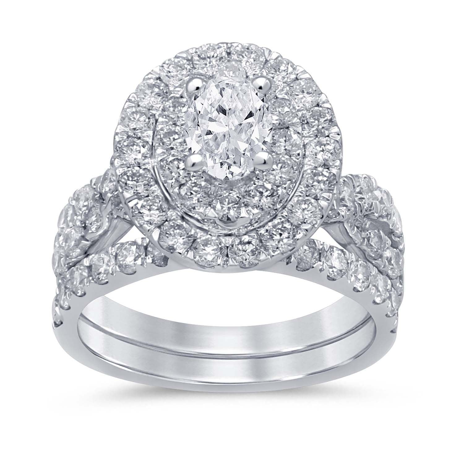 14K White Gold Magnifcnet 3.00Ct Bridal Ring