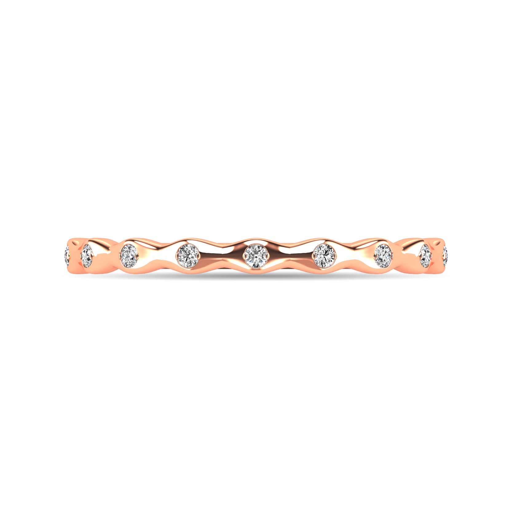 Diamond 1/10 ct tw Stackable Ring in 14K Rose Gold