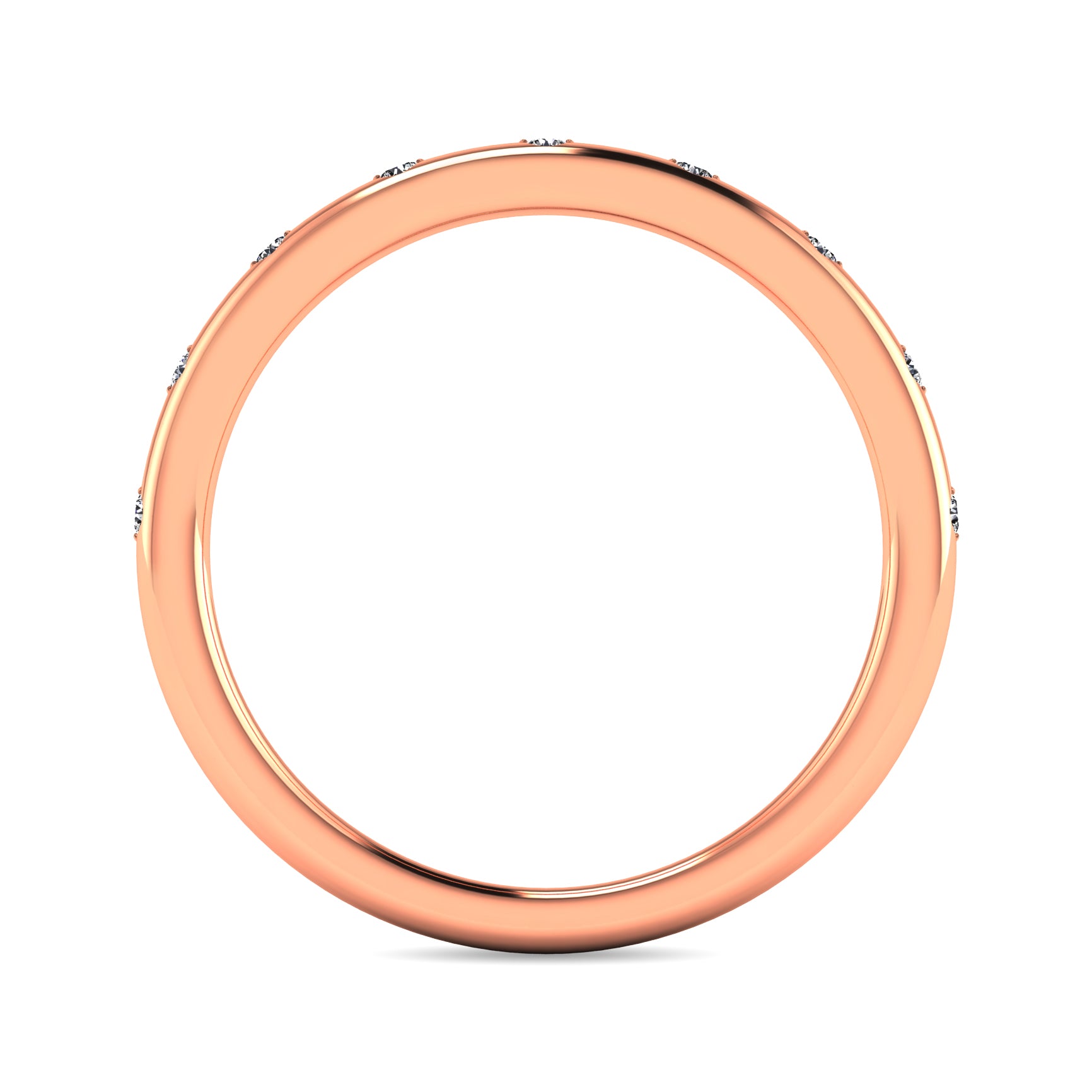 Diamond 1/10 Ct Tw Stackable Ring In 14K Rose Gold