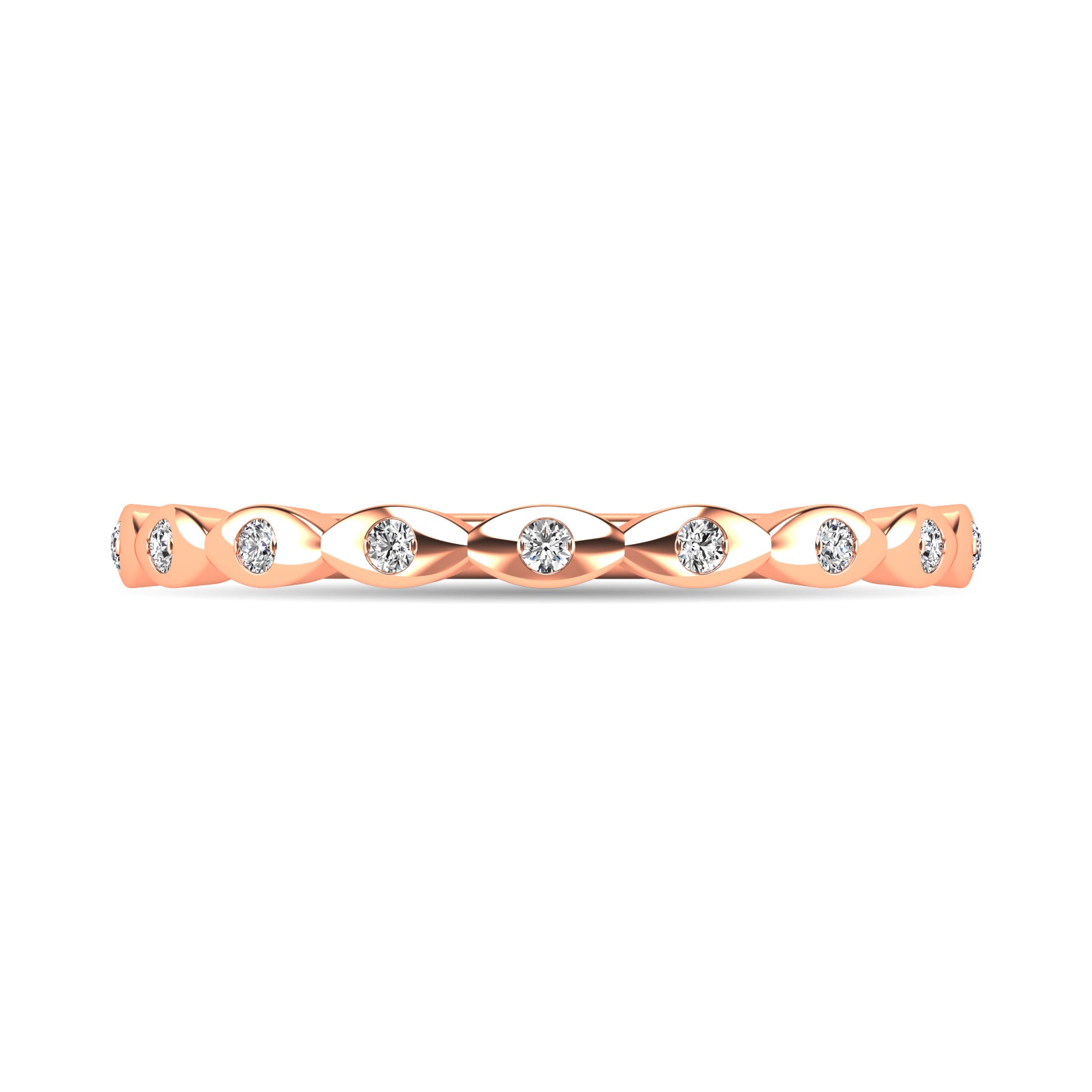 Diamond 1/10 ct tw Stackable Ring in 14K Rose Gold