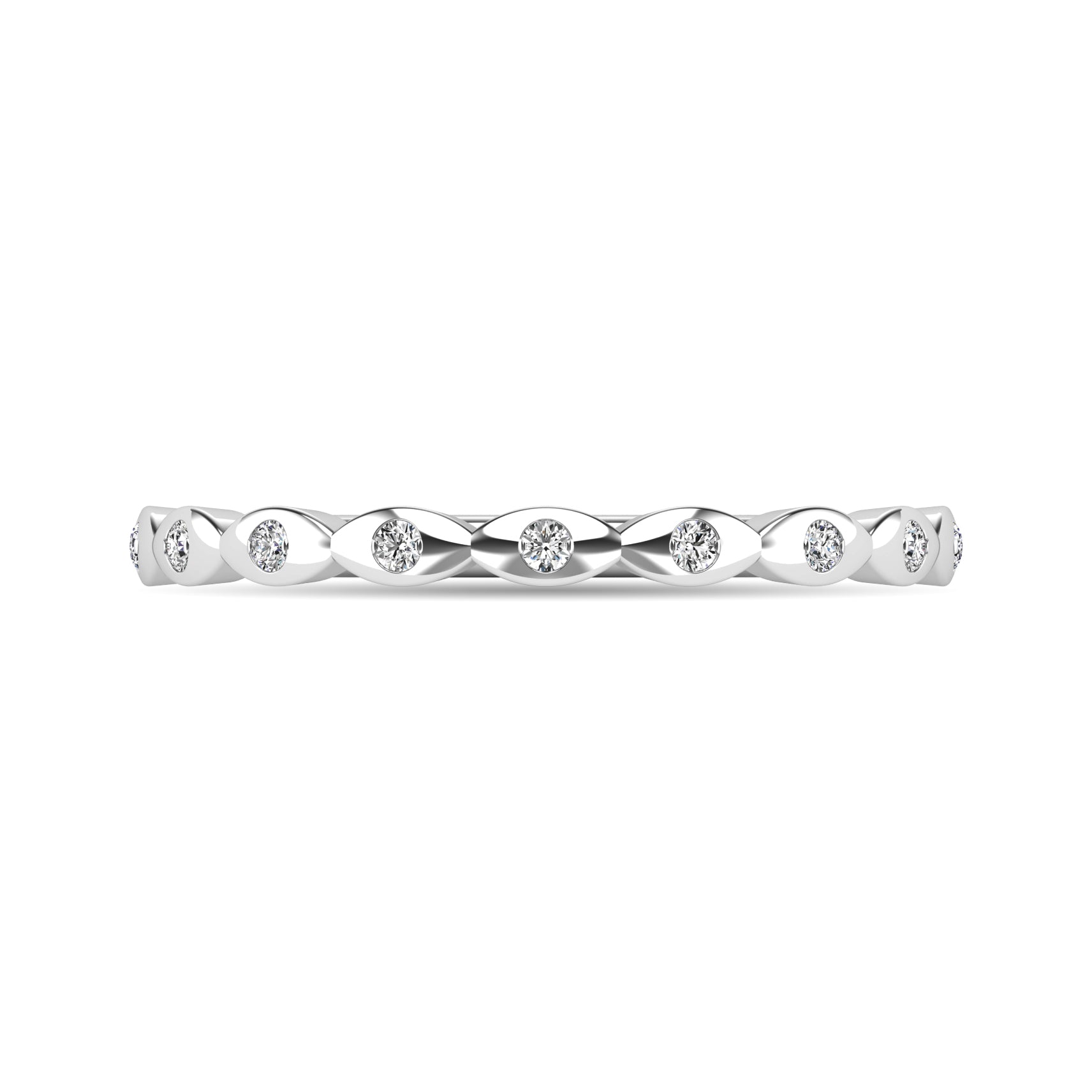 Diamond 1/10 ct tw Stackable Ring in 14K White Gold