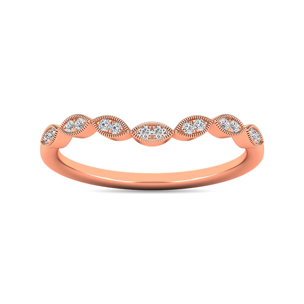 Diamond 1/20 ct tw Stackable Ring in 10K Rose Gold