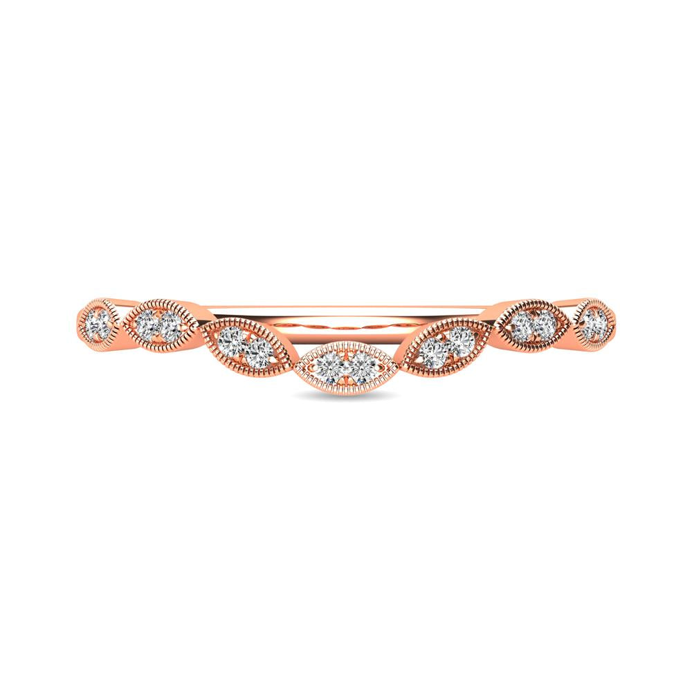 Diamond 1/20 Ct Tw Stackable Ring In 10K Rose Gold