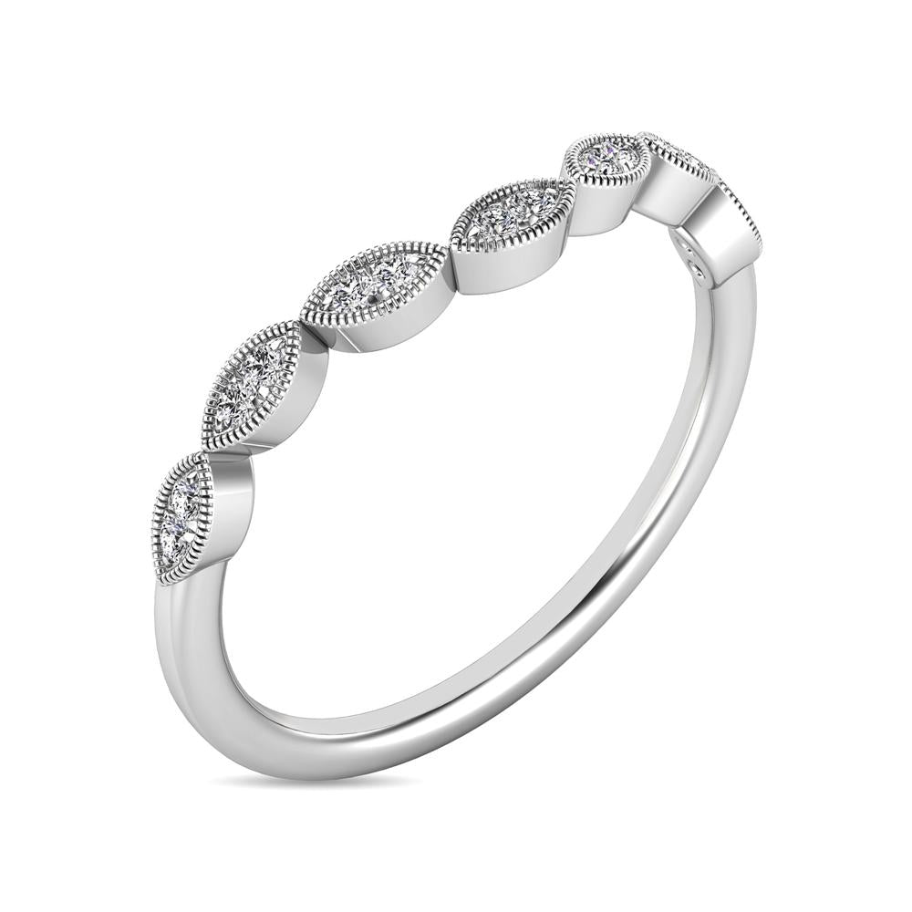Diamond 1/20 Ct Tw Stackable Ring In 10K White Gold