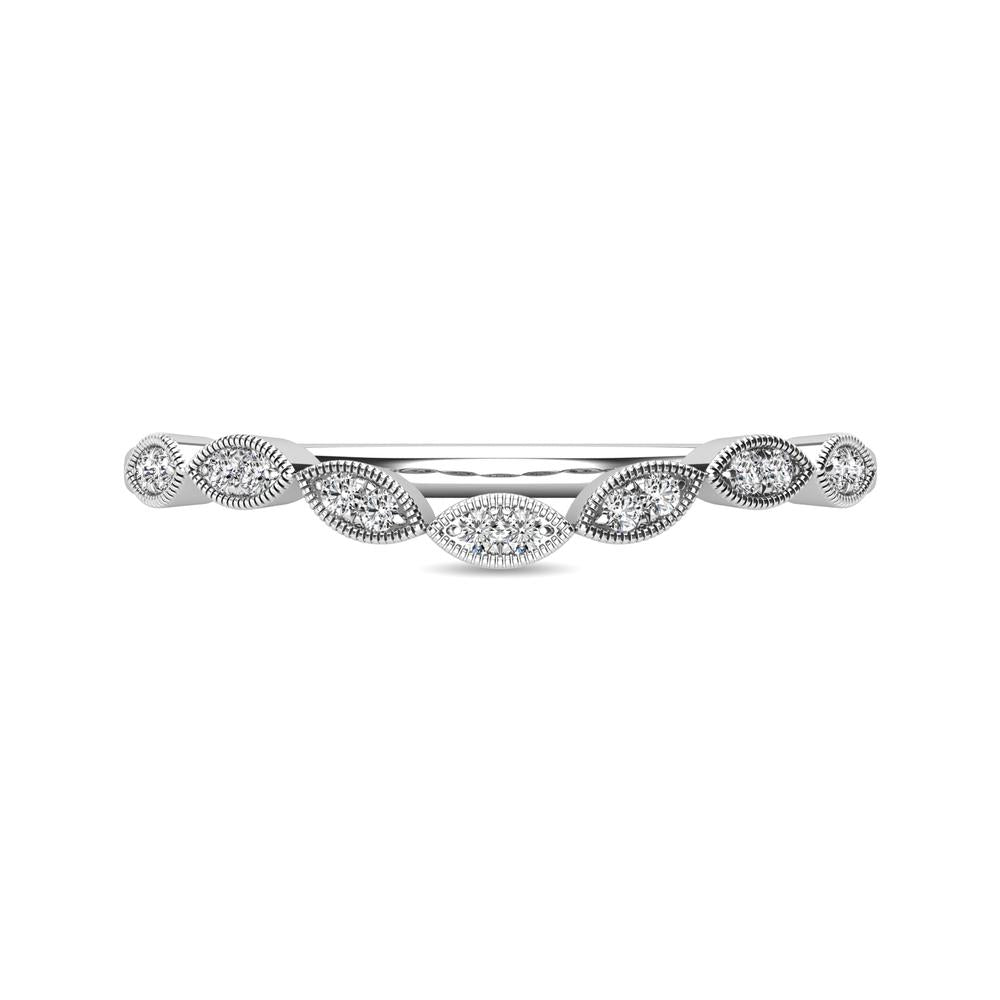 Diamond 1/20 Ct Tw Stackable Ring In 10K White Gold
