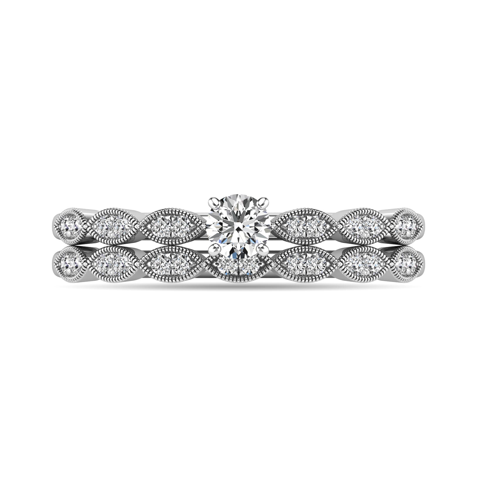 Diamond 1/3 ct tw Bridal Ring in 10K White Gold