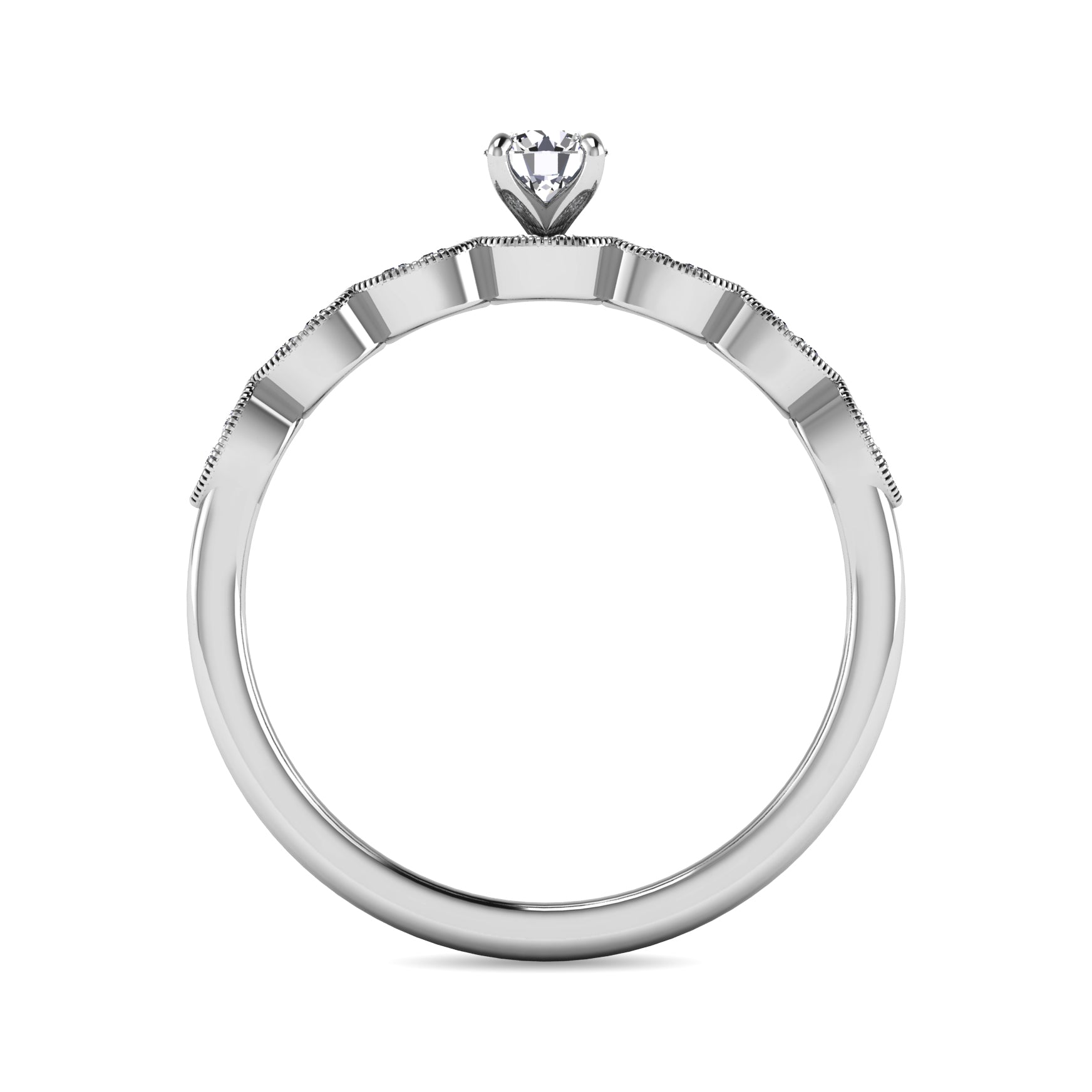 Diamond 1/3 ct tw Bridal Ring in 10K White Gold