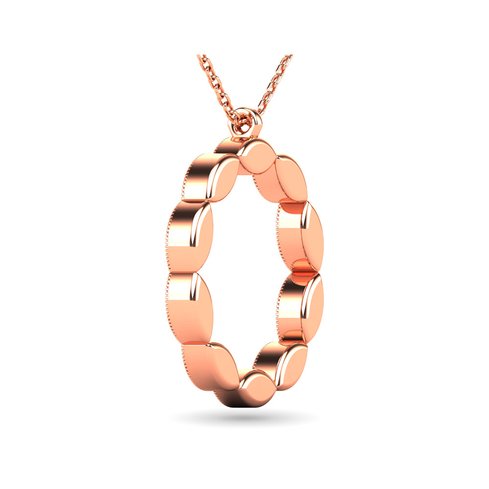 Diamond 1/10 Ct Tw Fashion Pendant In 10K Rose Gold