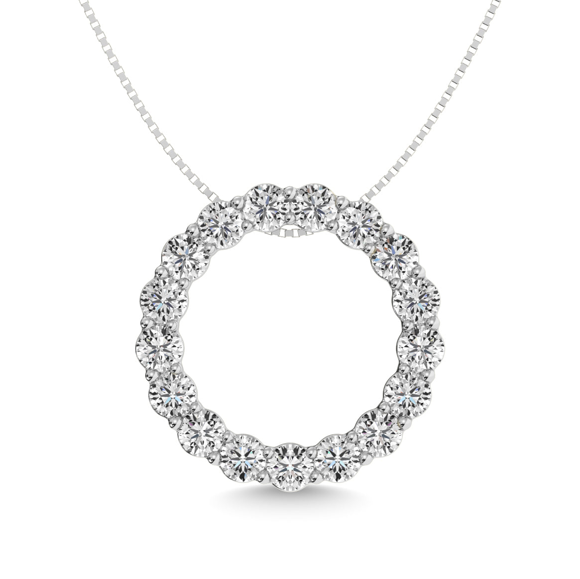 Diamond 1 1/2 ct tw Fashion Pendant in 14K White Gold