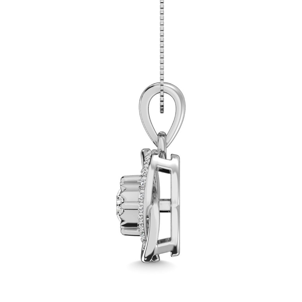 Diamond 1/50 ct tw Fashion Pendant in Sterling Silver