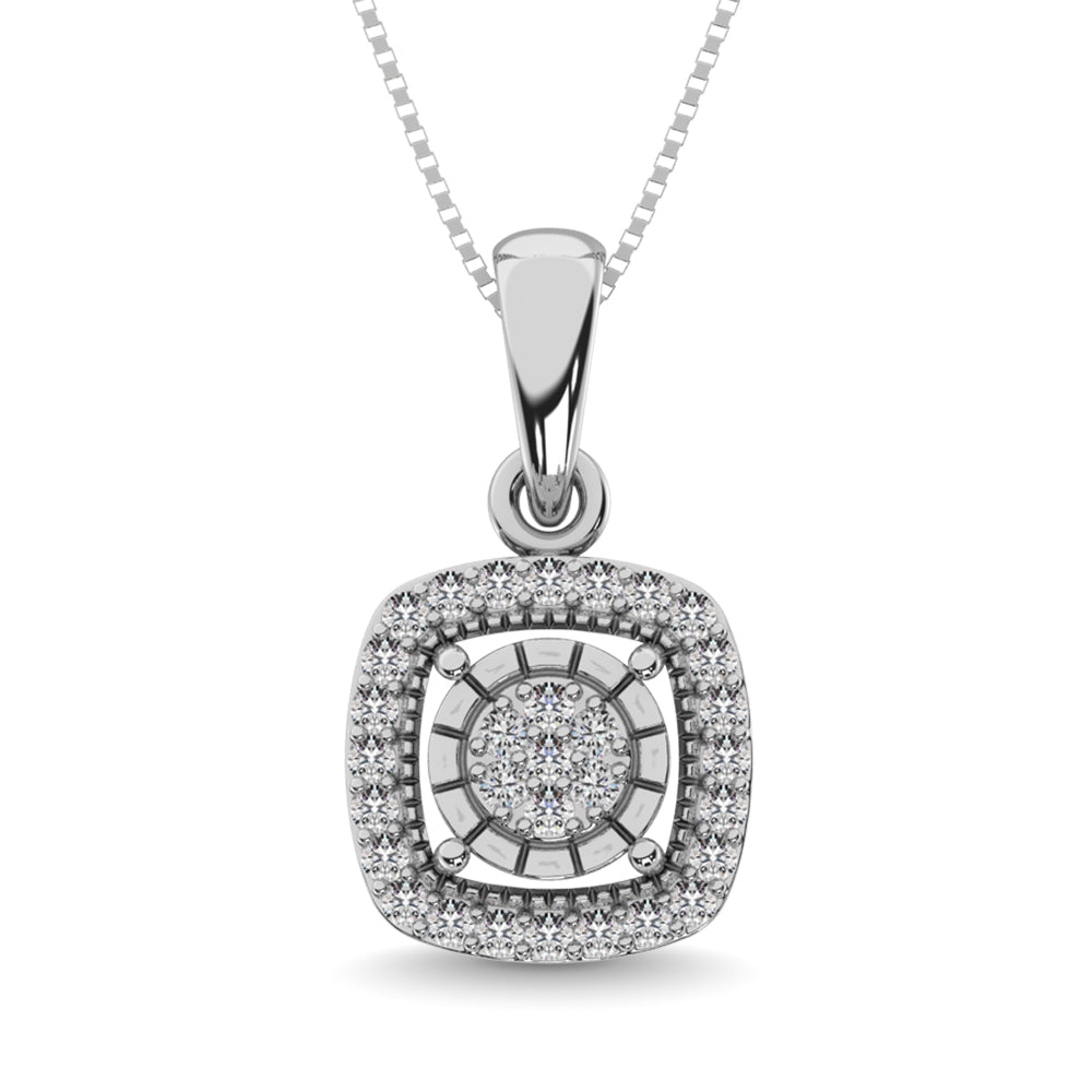 Diamond 1/20 Ct Tw Fashion Pendant In Sterling Silver