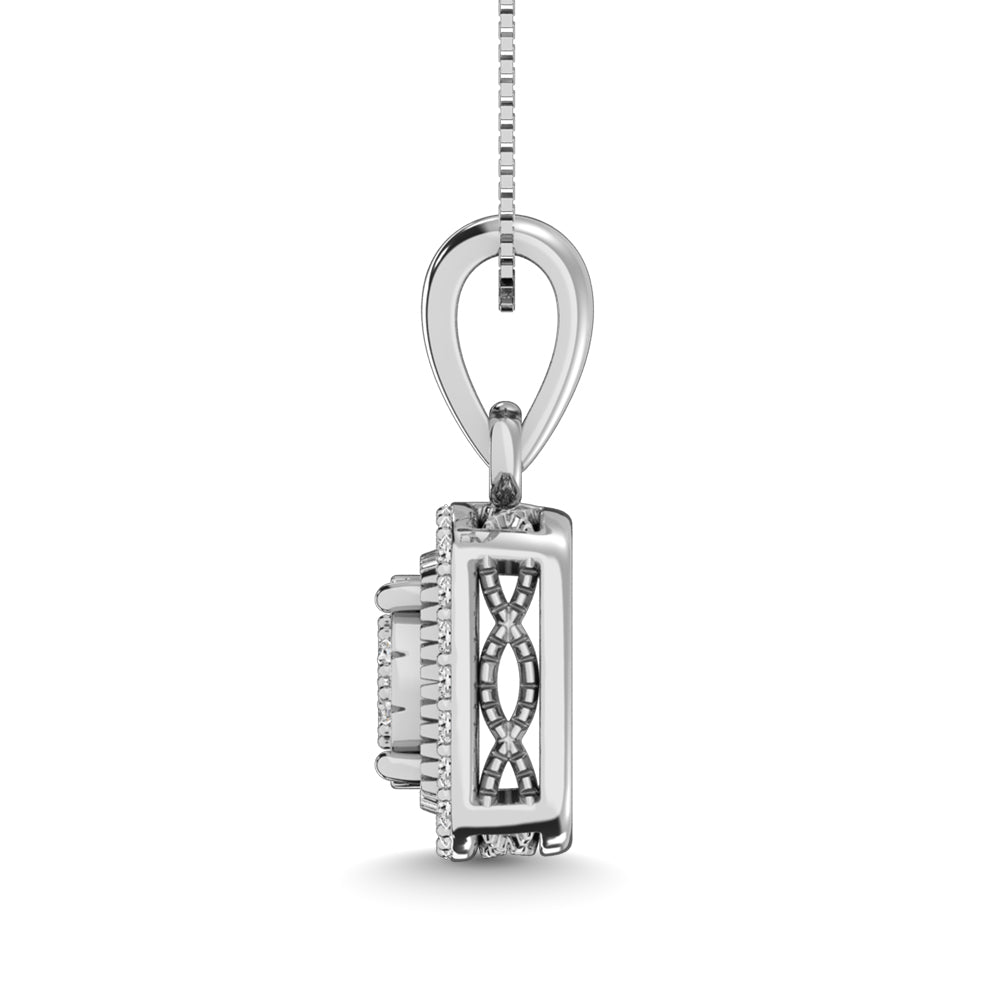 Diamond 1/20 Ct Tw Fashion Pendant In Sterling Silver