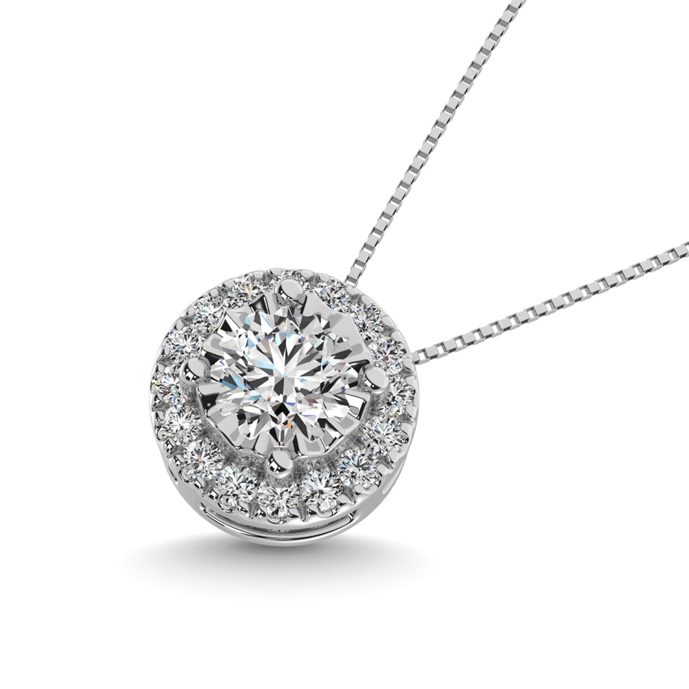 Diamond 1/20 Ct Tw Fashion Pendant In Sterling Silver
